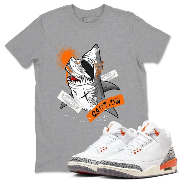 Dangerous Shark - Sneaker Tees Shirts To Match Jordans 3s Georgia Peach Jezsport.com