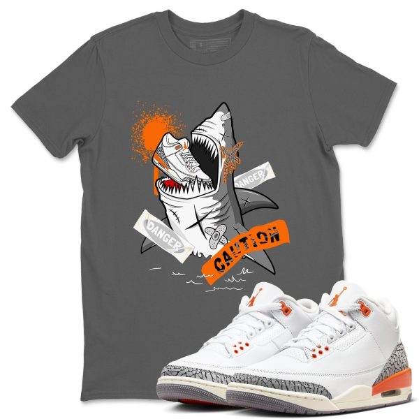 Dangerous Shark - Sneaker Tees Shirts To Match Jordans 3s Georgia Peach Jezsport.com