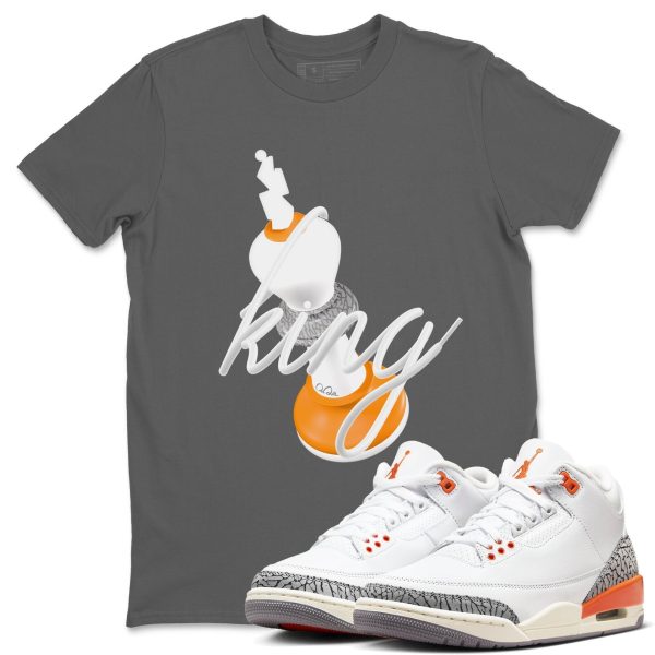 3D King - Sneaker Tees Shirts To Match Jordans 3s Georgia Peach Jezsport.com