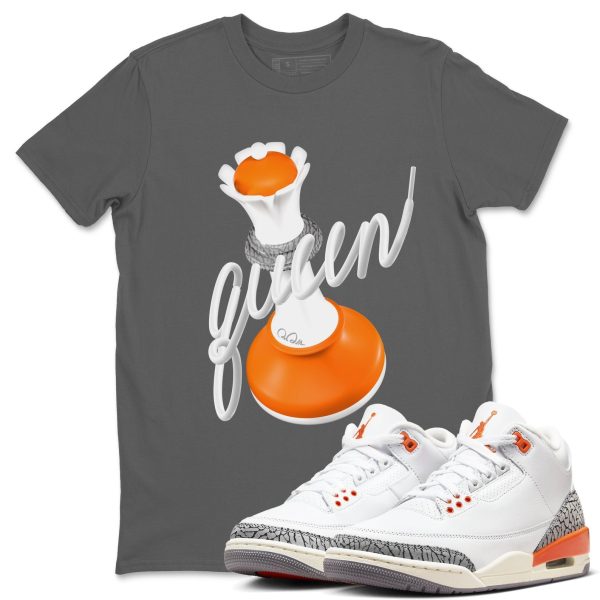 3D Queen - Sneaker Tees Shirts To Match Jordans 3s Georgia Peach Jezsport.com