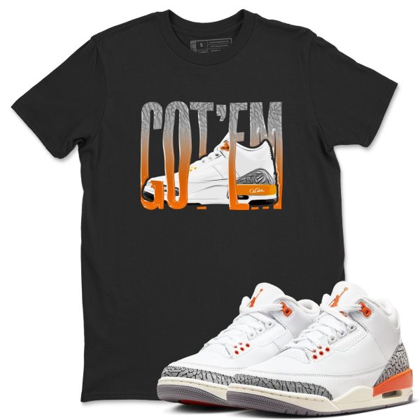 Wiggling Gotem - Sneaker Tees Shirts To Match Jordans 3s Georgia Peach Jezsport.com