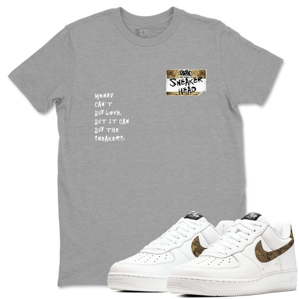 Sneakerhead Badge Unisex Tee - Shirts To Match Jordans AF1 Ivory Snake Skin Jezsport.com