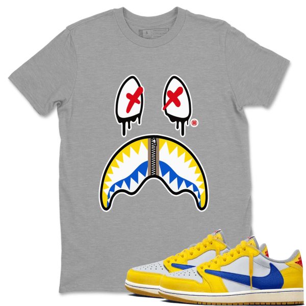 Shark Face Unisex Cotton T-Shirt - Shirts To Match Jordans 1s Canary Jezsport.com