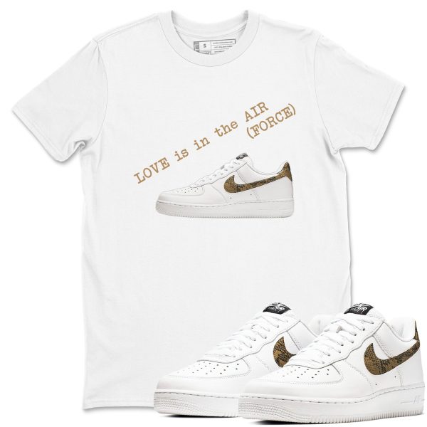 Love In The Air Unisex Cotton T-Shirt - Shirts To Match Jordans AF1 Ivory Snake Skin Jezsport.com