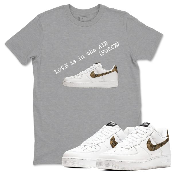 Love In The Air Unisex Cotton T-Shirt - Shirts To Match Jordans AF1 Ivory Snake Skin Jezsport.com