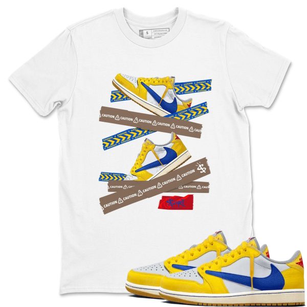 Caution Tape Unisex Cotton T-Shirt - Shirts To Match Jordans 1s Canary Jezsport.com