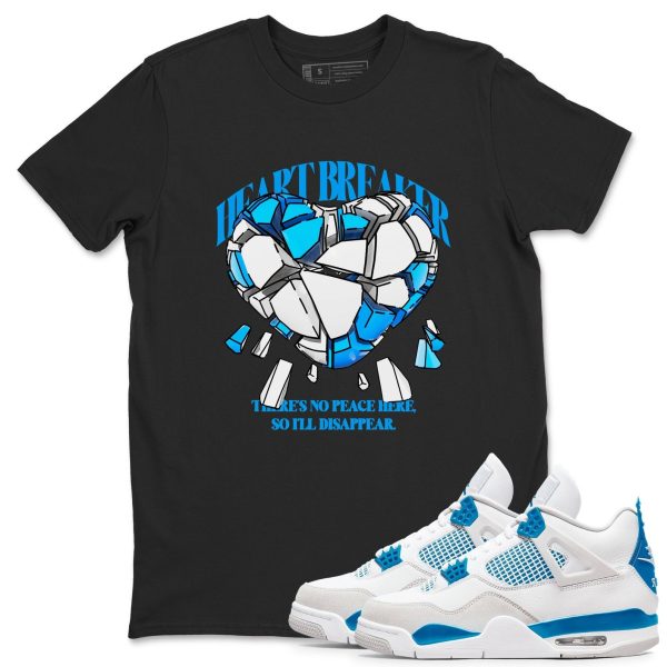 Heart Breaker Unisex Cotton T-Shirt - Shirts To Match Jordans 4s Military Blue Jezsport.com