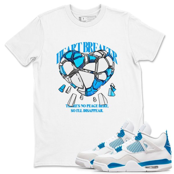 Heart Breaker Unisex Cotton T-Shirt - Shirts To Match Jordans 4s Military Blue Jezsport.com