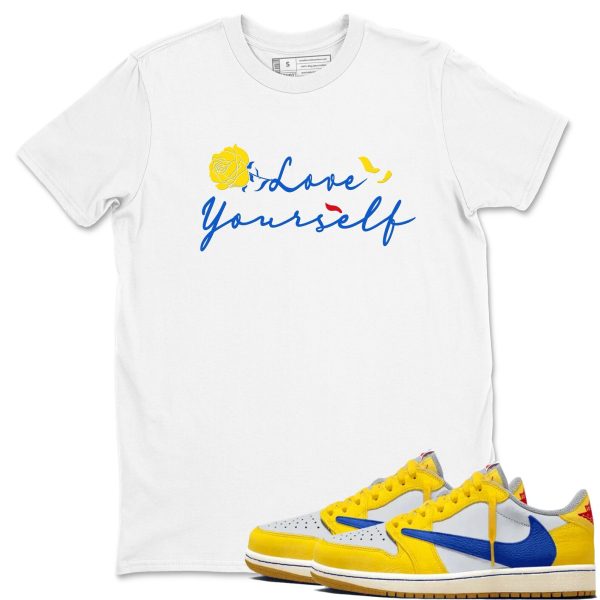 Love Yourself Unisex Crew Neck Sneaker Matching Tee Shirts To Match 1s Travis Canary Jezsport.com