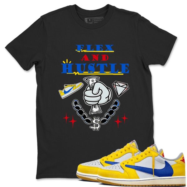 Flex And Hustle Unisex Sneaker T-Shirt - Shirts To Match Jordans AJ1 Canary Jezsport.com