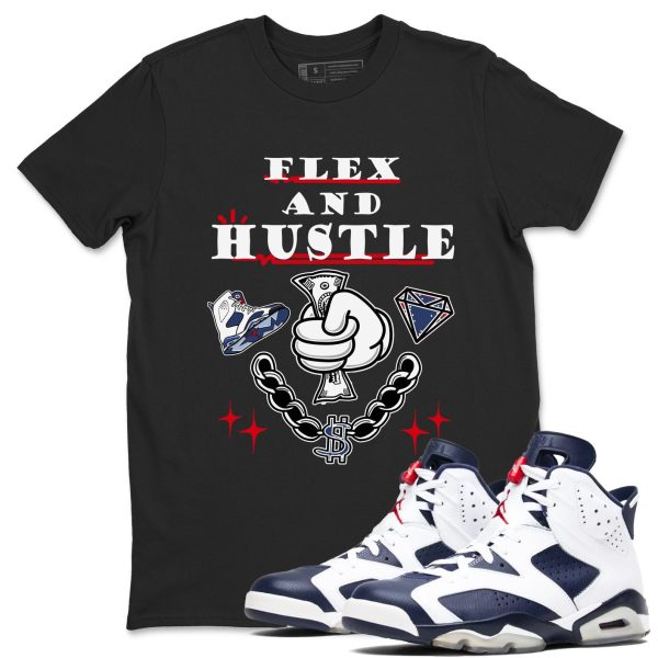 Flex And Hustle Unisex Sneaker T-Shirt - Shirts To Match Jordans 1 Jezsport.com