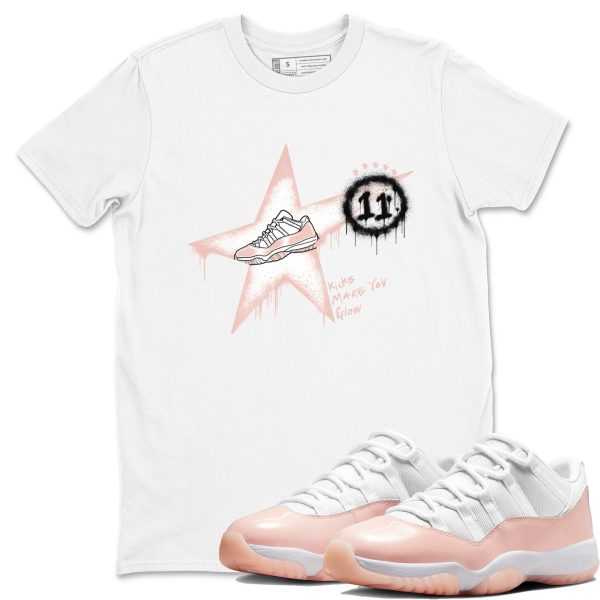 Kicks Make You Glow Unisex Sneaker T-Shirt - Shirts To Match Jordans AJ11 Legend Pink Jezsport.com