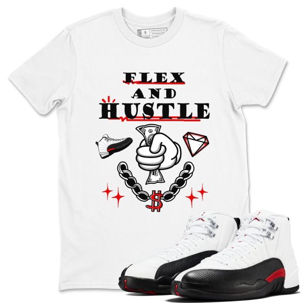 Flex And Hustle Unisex Sneaker T-Shirt - Shirts To Match Jordans AJ12 Taxi Flip Jezsport.com