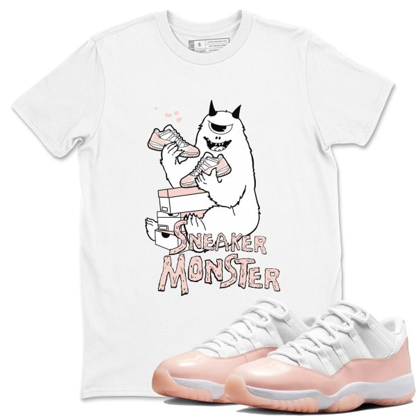 Sneaker Monster Unisex Sneaker T-Shirt - Shirts To Match Jordans AJ11 Legend Pink Jezsport.com