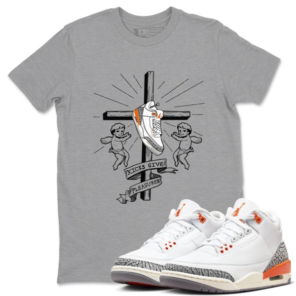 Kicks Give Pleasures - Sneaker Tees Shirts To Match Jordans 3s Georgia Peach Jezsport.com