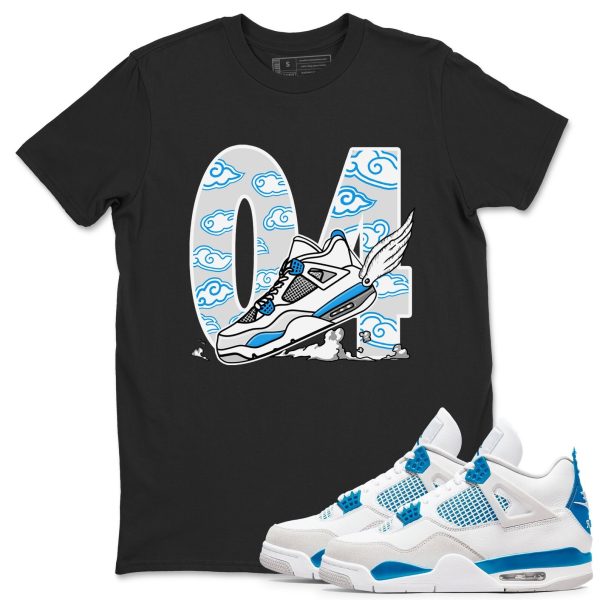 Fly To The Clouds - Sneaker Tees Shirts To Match Jordans 4s Industrial Blue Jezsport.com