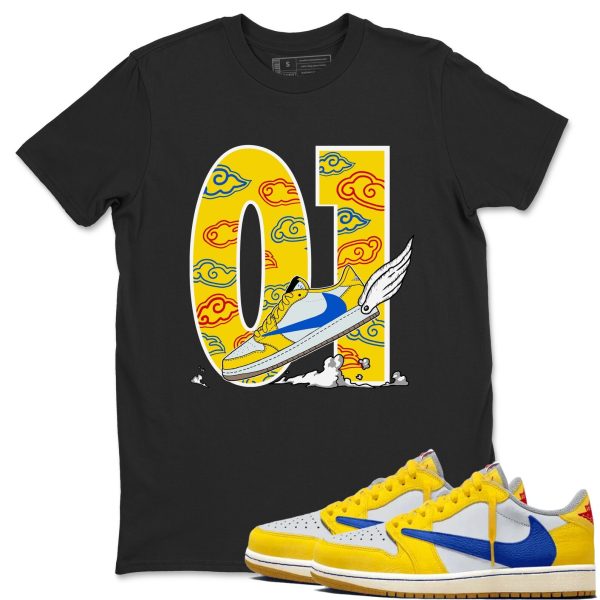 Fly To The Clouds - Sneaker Tees Shirts To Match Jordans 1s Travis Canary Jezsport.com