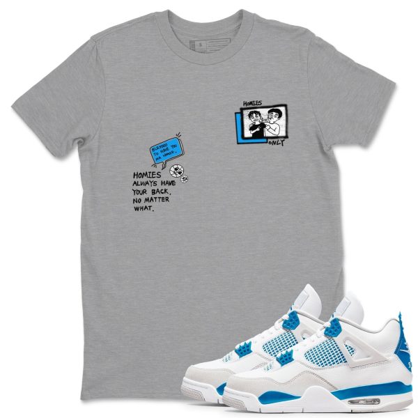 Homies Only - Sneaker Tees Shirts To Match Jordans 4s Industrial Blue Jezsport.com