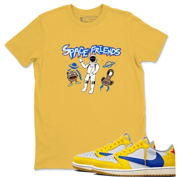 Space Friends - Sneaker Tees Shirts To Match Jordans 1s Travis Canary Jezsport.com