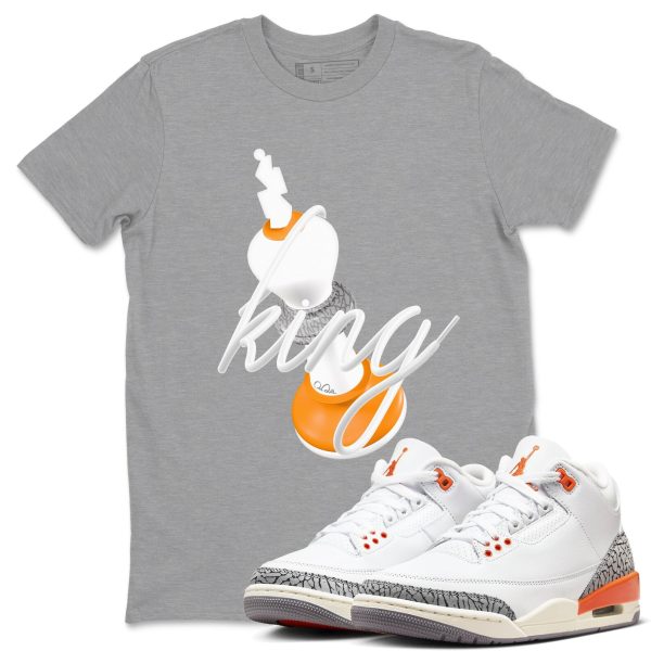 3D King - Sneaker Tees Shirts To Match Jordans 3s Georgia Peach Jezsport.com