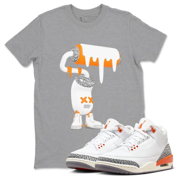 3D Paint Roller - Sneaker Tees Shirts To Match Jordans 3s Georgia Peach Jezsport.com