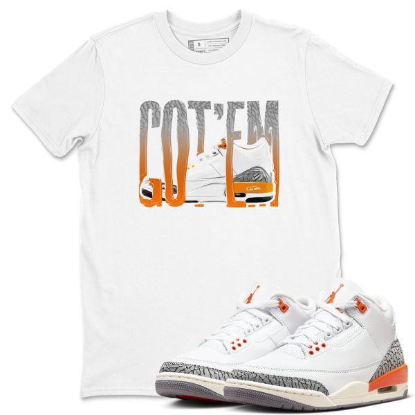 Wiggling Gotem - Sneaker Tees Shirts To Match Jordans 3s Georgia Peach Jezsport.com