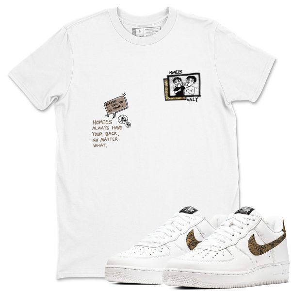 Homies Only Unisex Tee - Shirts To Match Jordans AF1 Ivory Snake Skin Jezsport.com