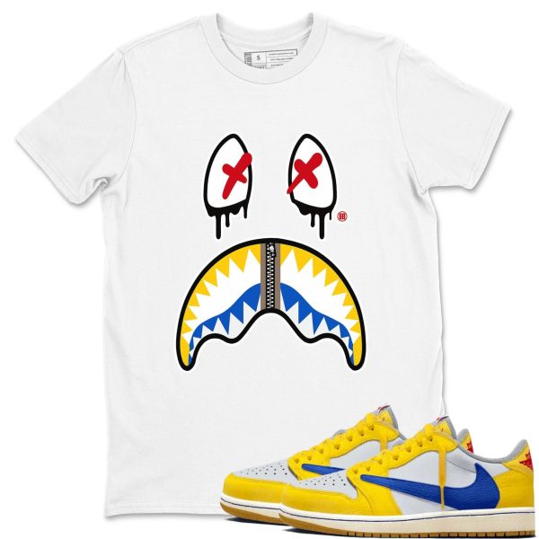 Shark Face Unisex Cotton T-Shirt - Shirts To Match Jordans 1s Canary Jezsport.com