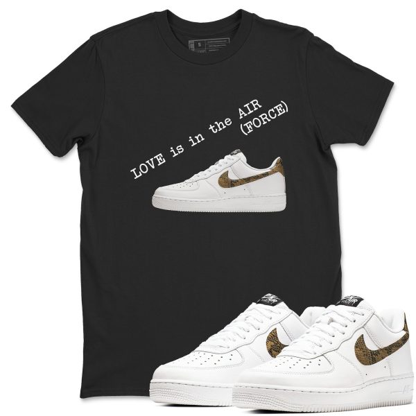 Love In The Air Unisex Cotton T-Shirt - Shirts To Match Jordans AF1 Ivory Snake Skin Jezsport.com