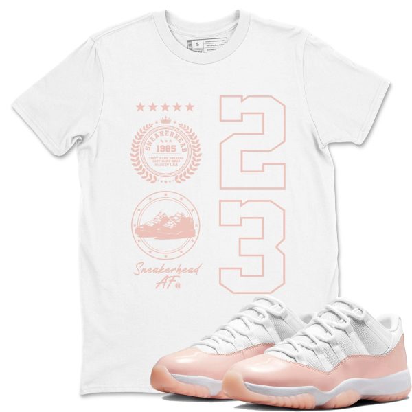 Sneaker Emblem Unisex Cotton T-Shirt - Shirts To Match Jordans 11s Legend Pink Jezsport.com