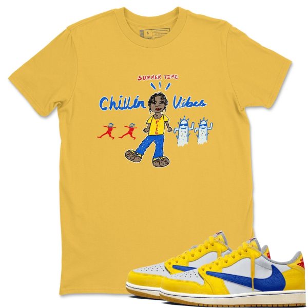 Chillin Vibes Unisex Cotton T-Shirt - Shirts To Match Jordans 1s Travis Canary Jezsport.com