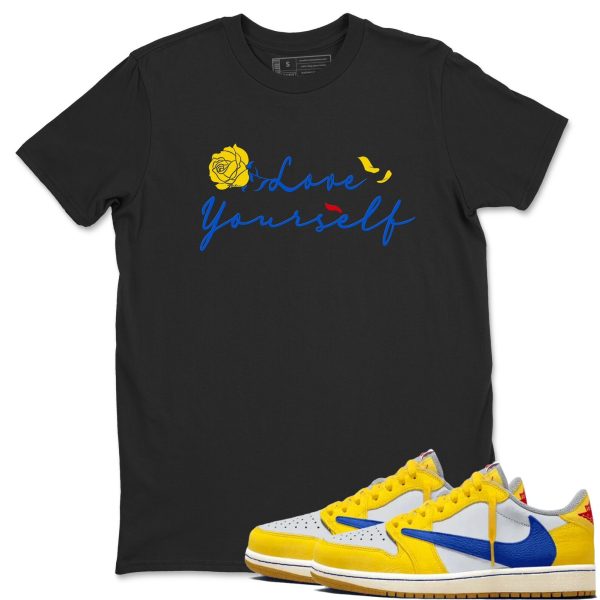 Love Yourself Unisex Crew Neck Sneaker Matching Tee Shirts To Match 1s Canary Jezsport.com