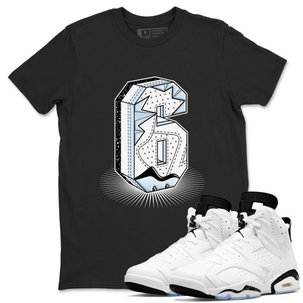 Number Statue Unisex Crew Neck Sneaker Matching Tee Shirts To Match 6s Reverse Cookies Jezsport.com