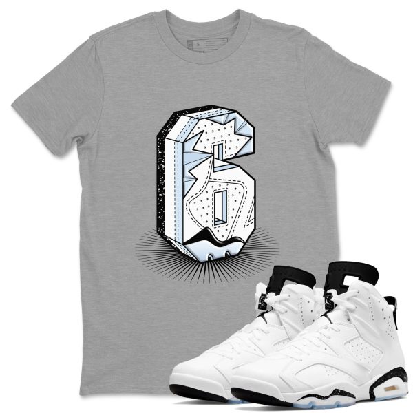 Number Statue Unisex Crew Neck Sneaker Matching Tee Shirts To Match 6s Reverse Cookies Jezsport.com