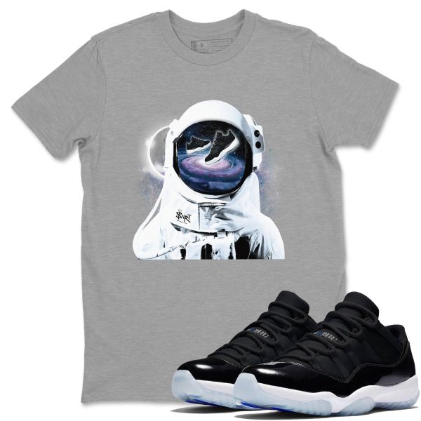 Space Discovery Unisex Crew Neck Sneaker Matching Tee Shirts To Match 11s Black/Varsity Royal Jezsport.com