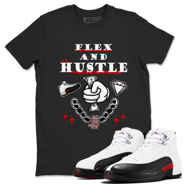 Flex And Hustle Unisex Sneaker T-Shirt - Shirts To Match Jordans AJ12 Taxi Flip Jezsport.com