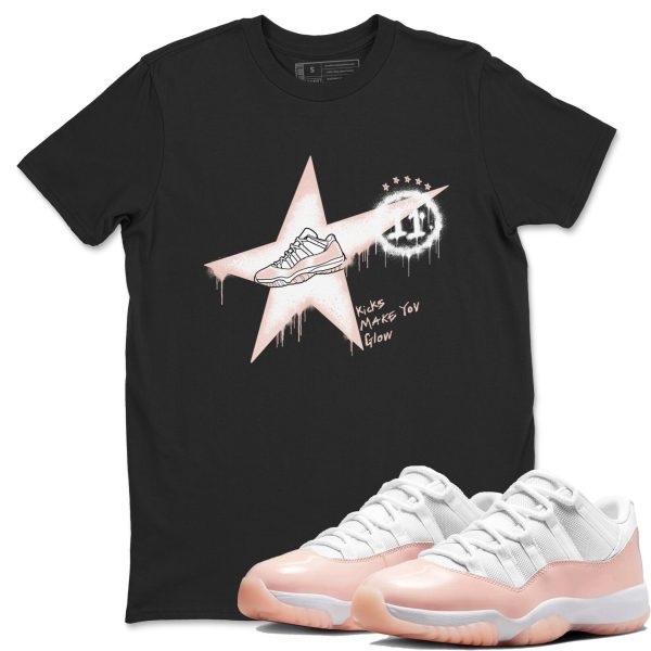 Kicks Make You Glow Unisex Sneaker T-Shirt - Shirts To Match Jordans AJ11 Legend Pink Jezsport.com