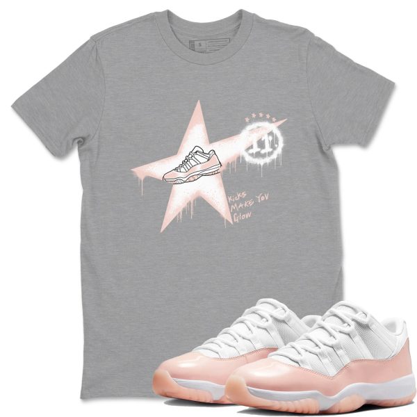 Kicks Make You Glow Unisex Sneaker T-Shirt - Shirts To Match Jordans AJ11 Legend Pink Jezsport.com