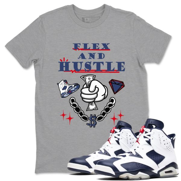 Flex And Hustle Unisex Sneaker T-Shirt - Shirts To Match Jordans 3 Jezsport.com