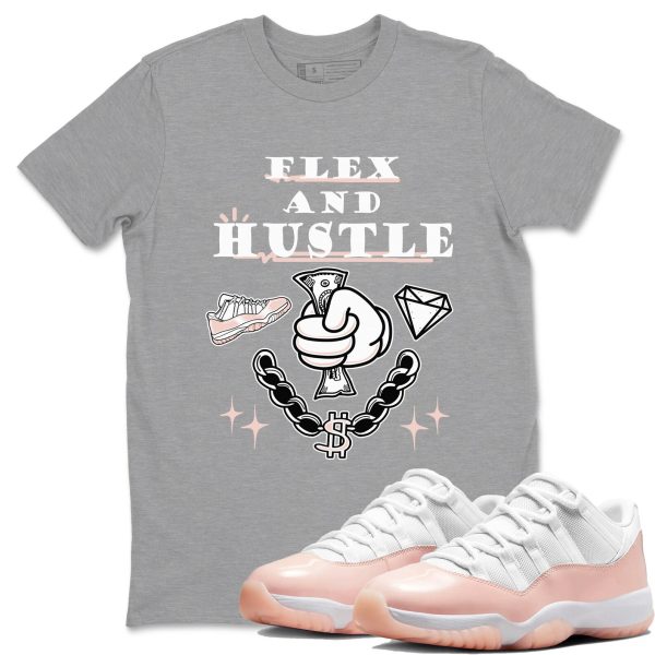 Flex And Hustle Unisex Sneaker T-Shirt - Shirts To Match Jordans AJ11 Legend Pink Jezsport.com