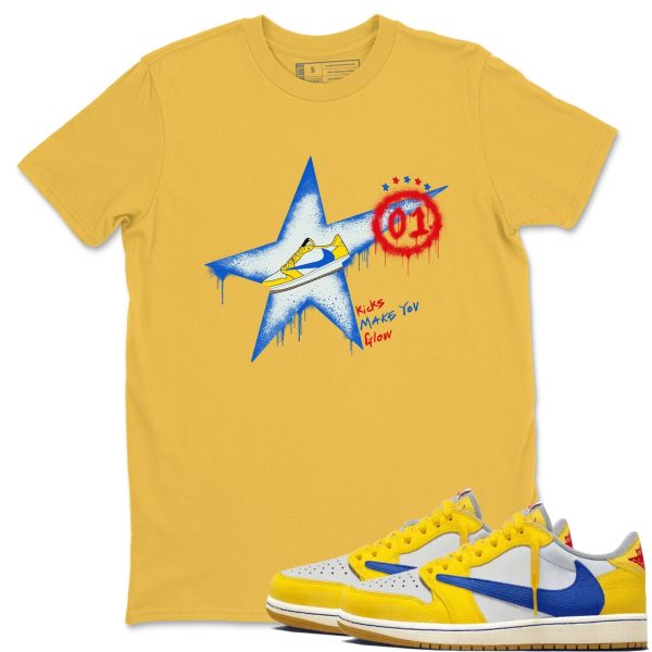 Kicks Make You Glow Unisex Sneaker T-Shirt - Shirts To Match Jordans AJ1 Canary Jezsport.com