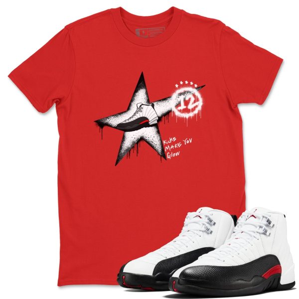 Kicks Make You Glow Unisex Sneaker T-Shirt - Shirts To Match Jordans AJ12 Taxi Flip Jezsport.com