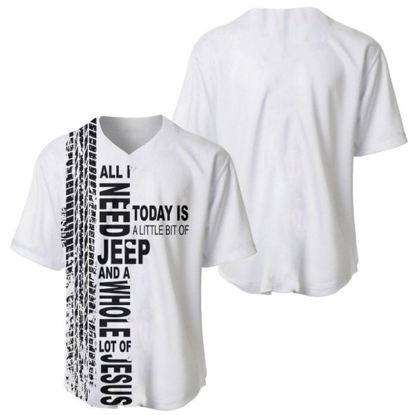 JEEP Baseball Jersey Lost Of Jesus White For Men and Women Jezsport.com