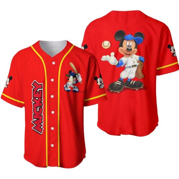 Mickey Mouse Disney Baseball Jersey For Men and Women Jezsport.com