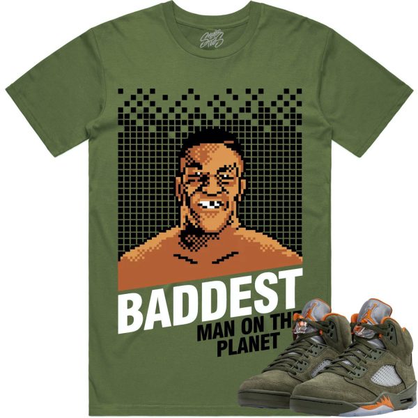 Jordan Retro 5 Olive 5s Shirt to Match - BADDEST Jezsport.com