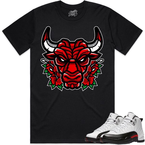 Jordan 12 Red Taxi 12s Shirt to Match - BULLY ROSES Jezsport.com