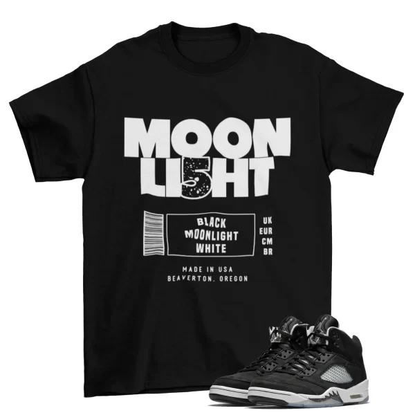 Moonlight Box Label Shirt to Match Jordan 5 Retro Moonlight CT4838-011 Jezsport.com