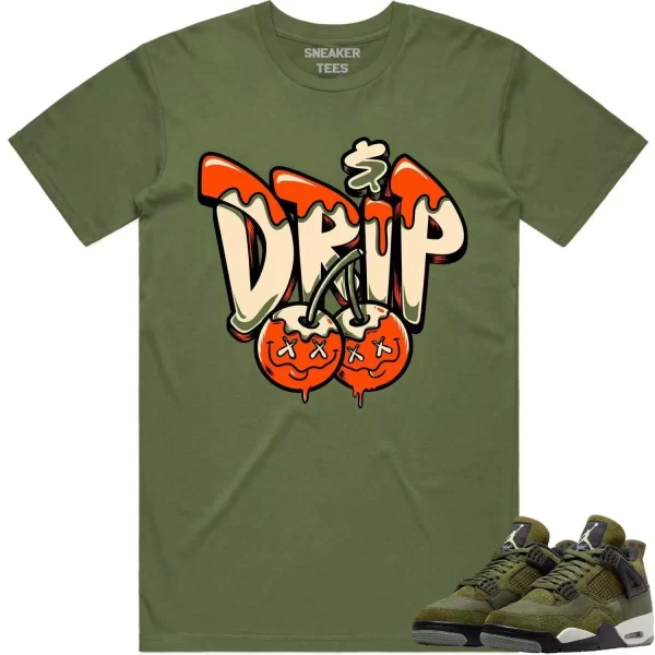 Jordan 4 Craft Olive 4s Shirt to Match - CELADON MONEY DRIP Jezsport.com