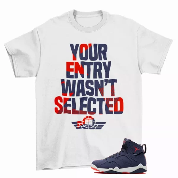 Sneaker Raffle Shirt to Match Jordan 7 Retro Quai 54 DV0577-500 Jezsport.com