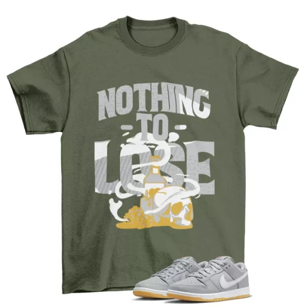 Nothing to Lose Shirt to Match SB Dunk Low Wolf Grey / DV5464-001 Jezsport.com